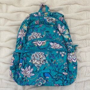 NWOT Vera Bradley Essential backpack peacock garden teal